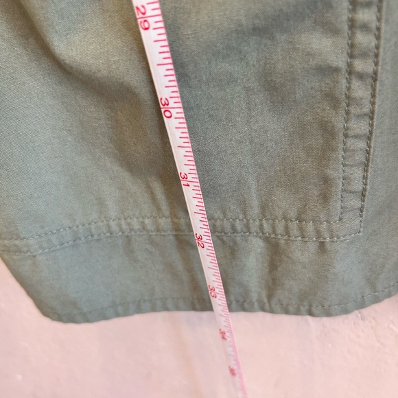 New Etoile Isabel Marant Zolina Green Cotton Utility Shirtdress Dress Size 38 M - Picture 12 of 13